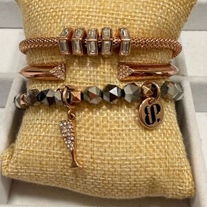 BOMB PARTY - HIGHLY SOUGHT-AFTER STACK! Champagne Toast! Rose Gold and Hematite